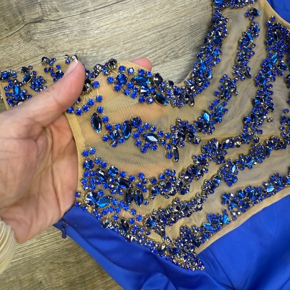 Sherri Hill Elegant Royal Blue Evening Dress - Picture 4 of 6